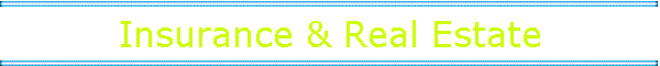 Insurance & Real Estate